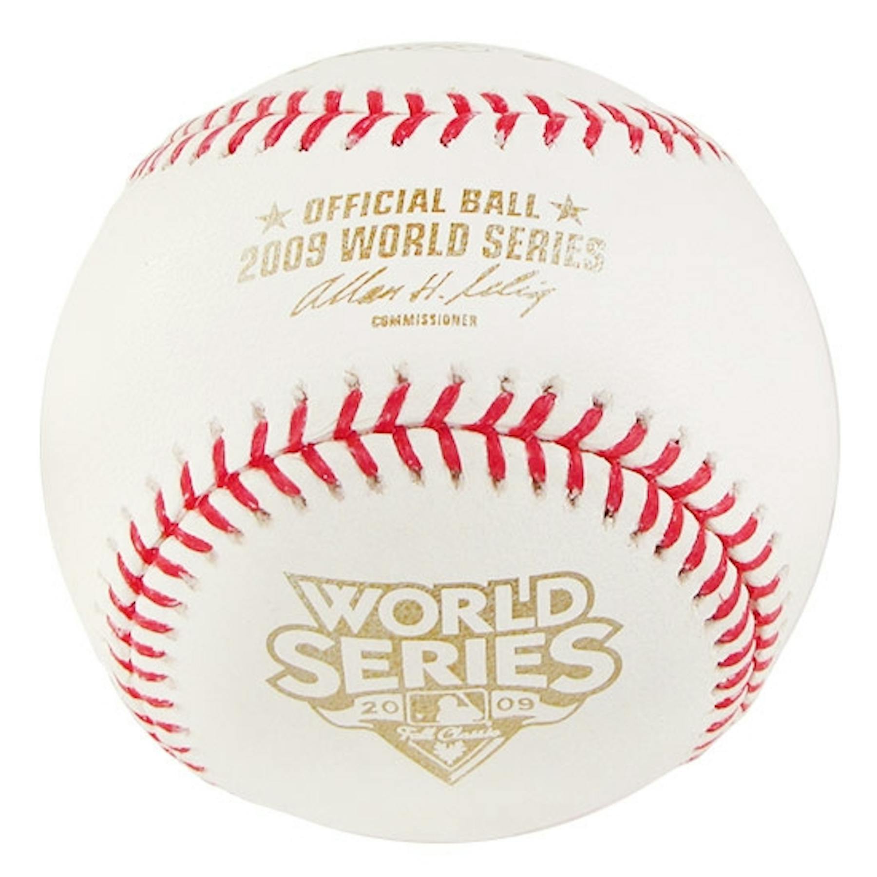 Rawlings 2009 World Series Commemorative Official Baseball Slightly Stained Da Card World