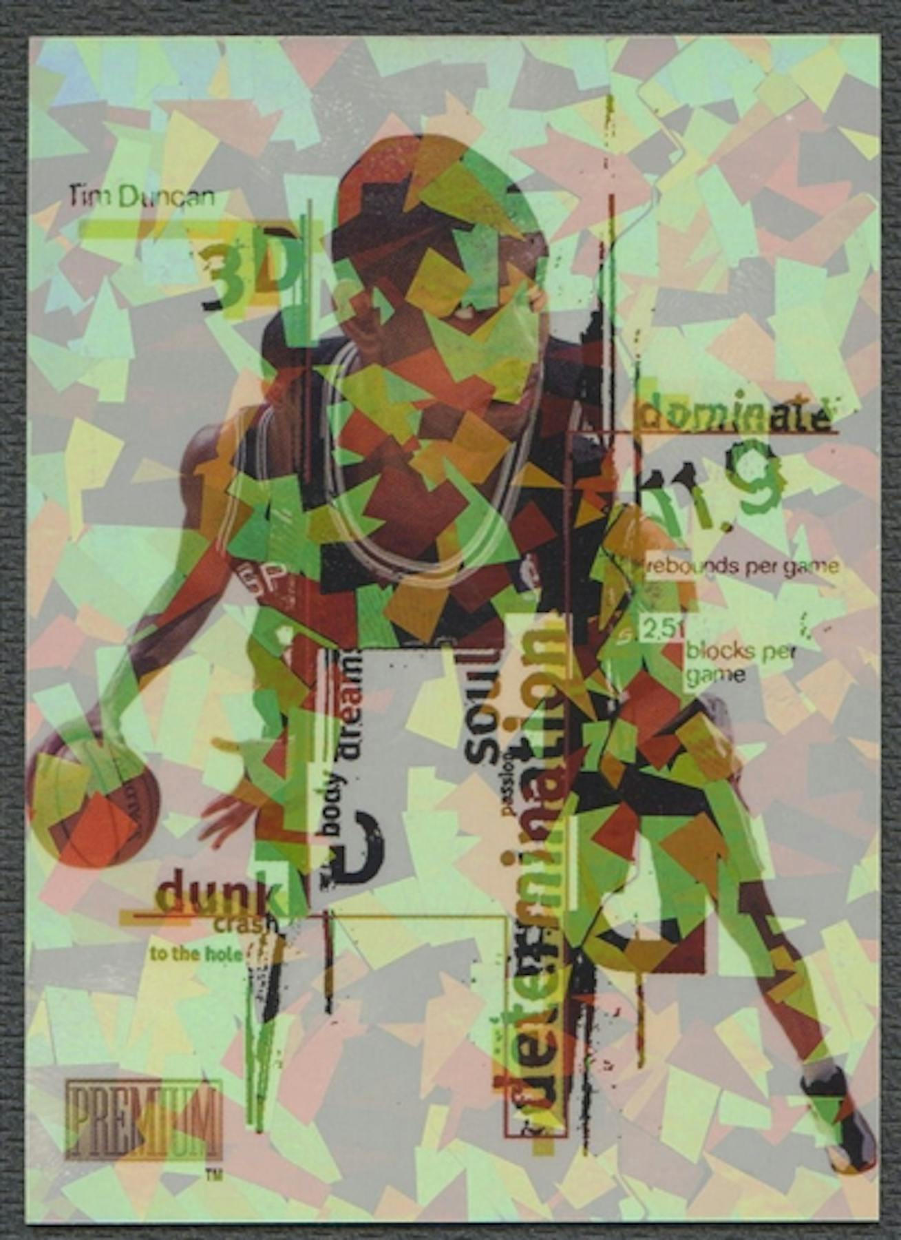 1998 99 skybox premium 8 tim duncan 3d s da card world