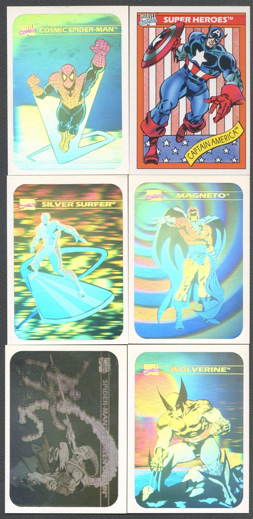 Marvel Universe Series 1 Complete Set & Hologram Set 1990