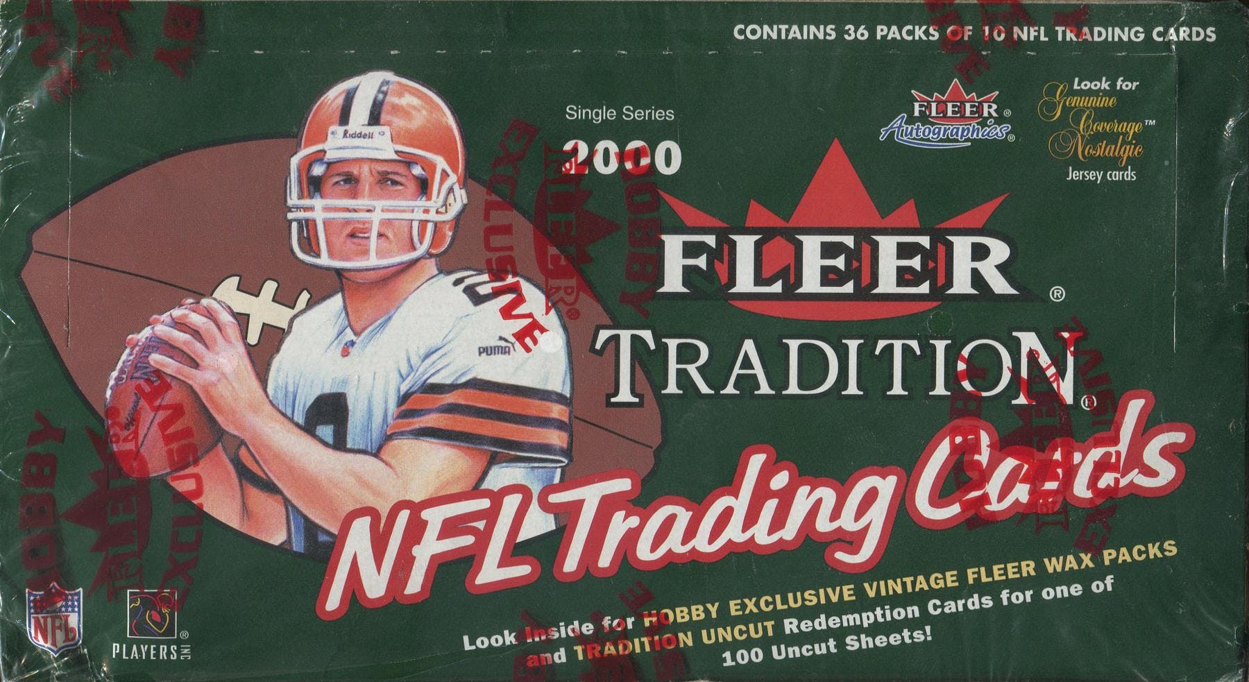 2000 Fleer Tradition Football Hobby Box DA Card World