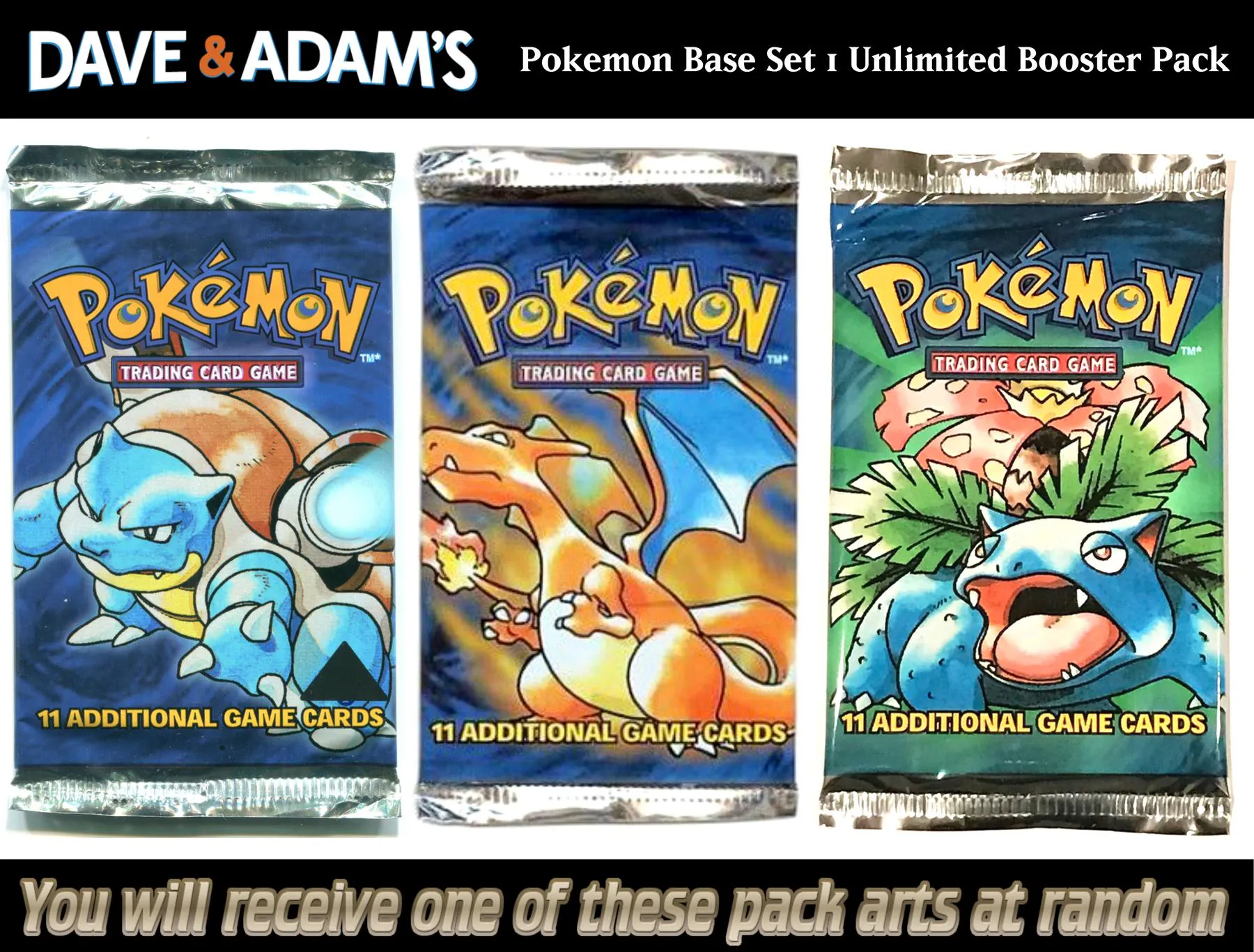 WOTC Pokemon Base Set 1 Unlimited Booster Pack | DA Card World