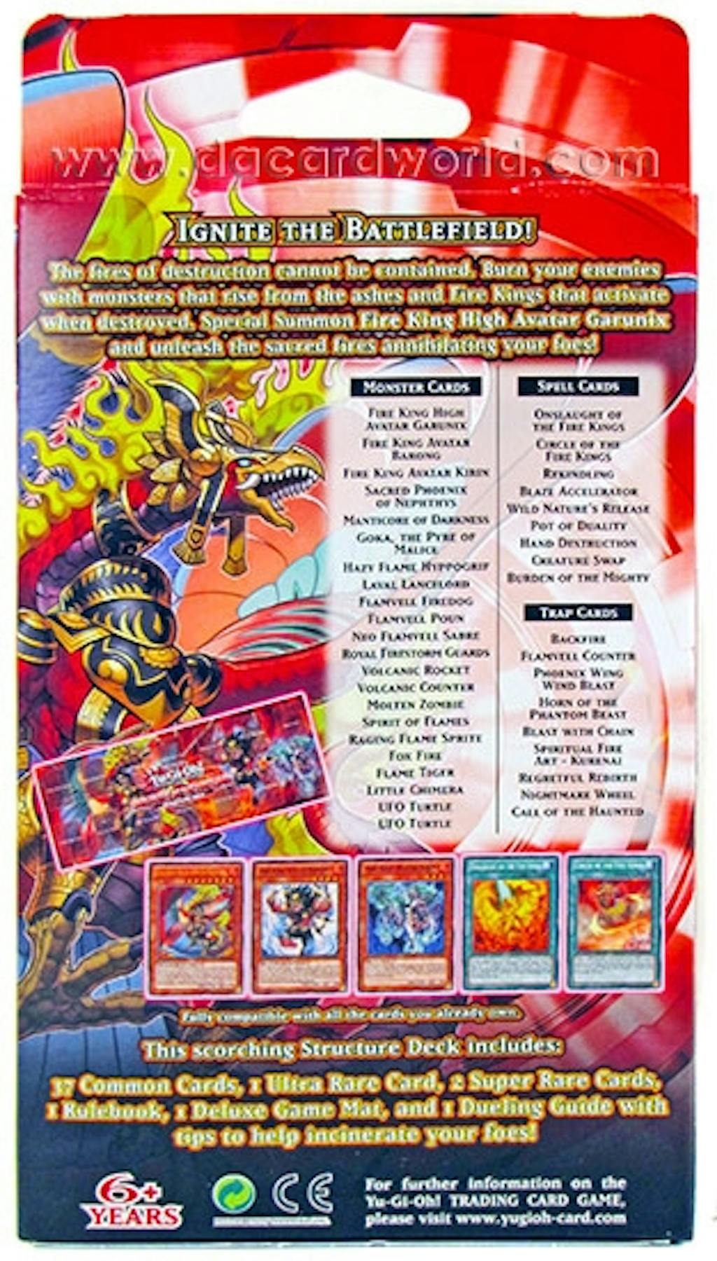 Konami YuGiOh Onslaught of the Fire Kings Structure Deck DA Card World